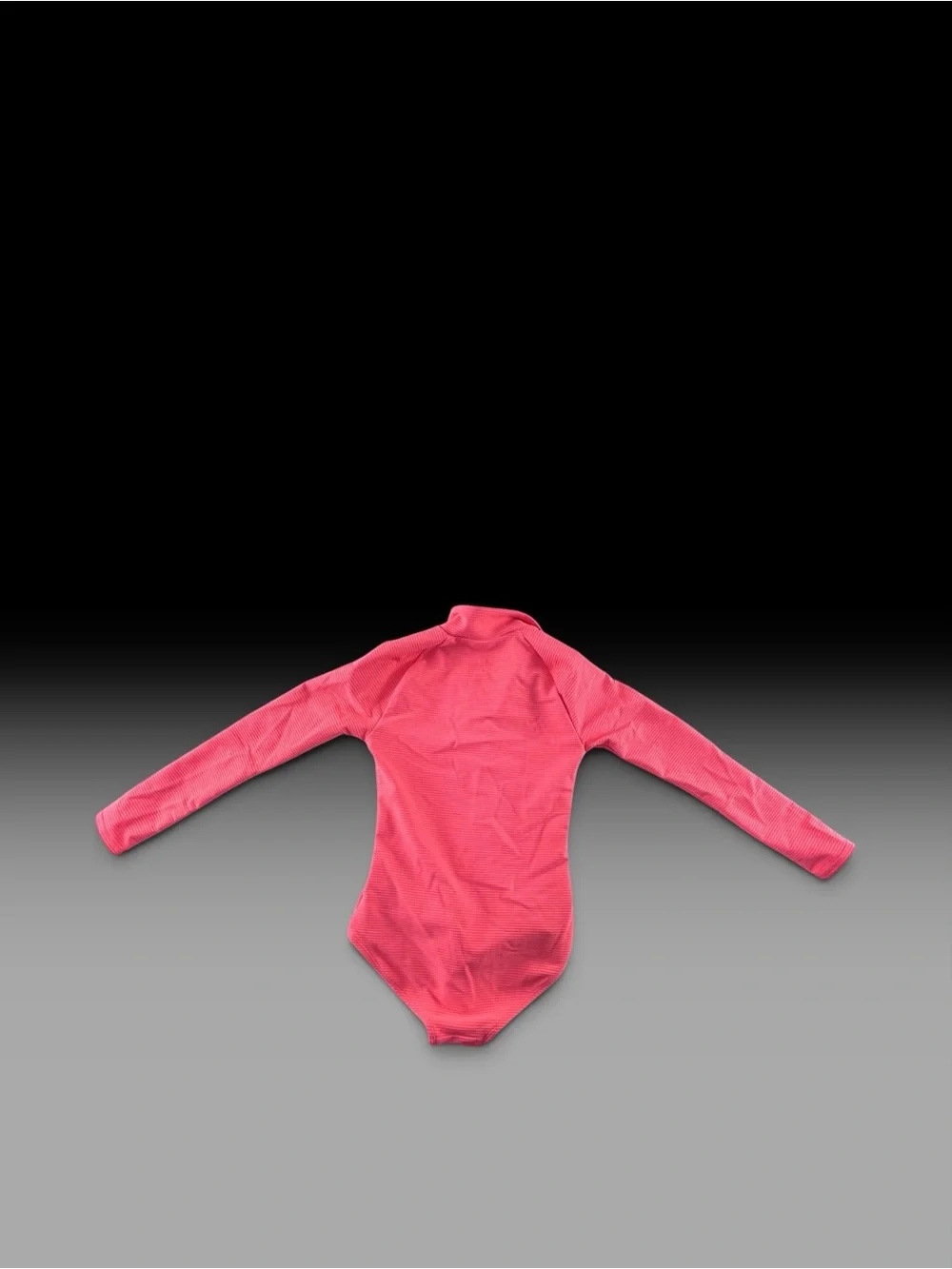 GAP Girls Bright Pink Long-Sleeve Zip Front Swim Rashguard One-Piece
